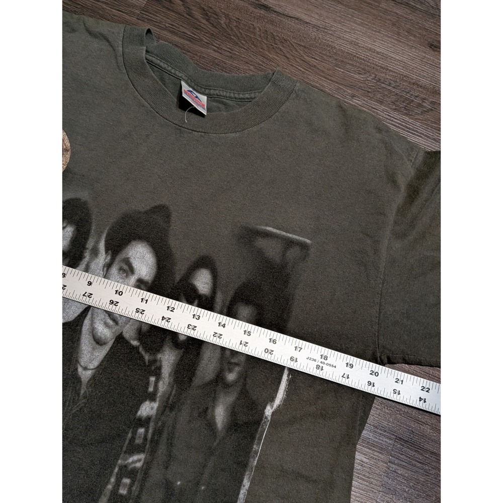 Vintage 90s The Wallflowers Bringing Down the Horse Band T-Shirt AAA Large Olive - Picture 4 of 5